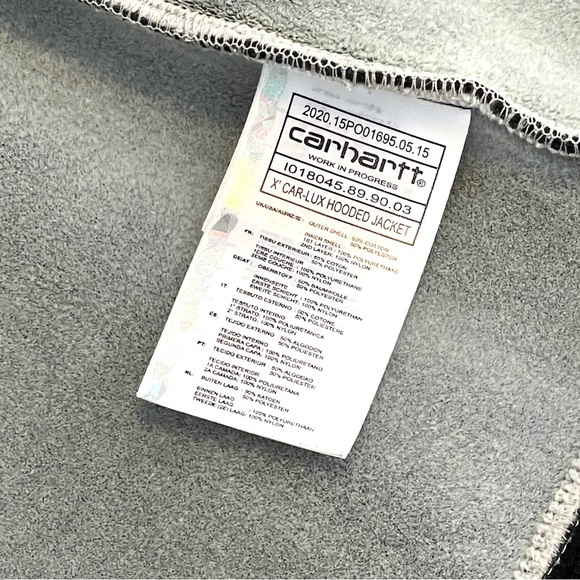 CARHARTT Work In Progress Black Car-Lux Hoodie Jacket - Picture 9 of 11